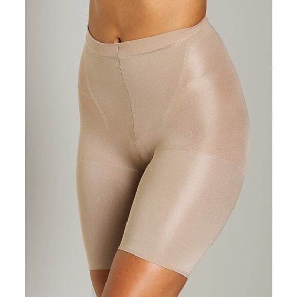 Spanx Women's High Waisted Slimming Super Power Line Panties Size F Nude NWT - Picture 3 of 7